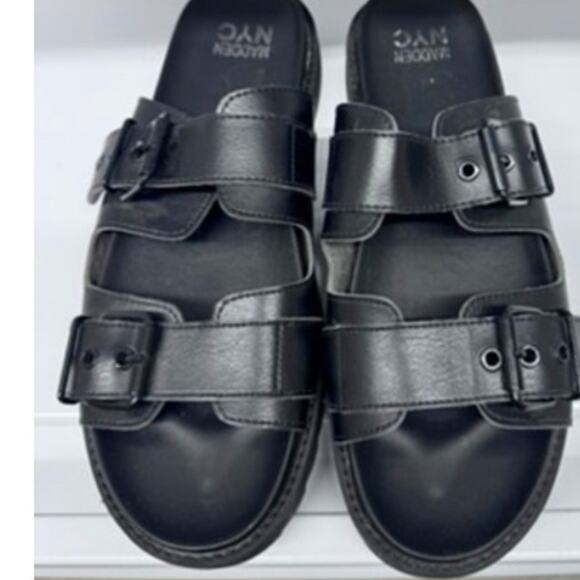 madden nyc Shoes - "STEVE MADDEN NYC" Casual LUG-SOLE Footbed Sandals Size 11‎